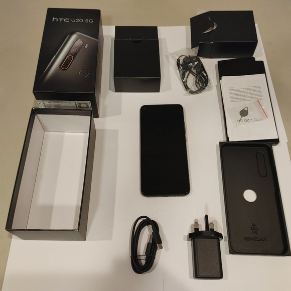 HTC U20 5G 2Q9F100 256GB 8GB RAM factory unlocked GSM only NO CDMA Mirage Green - Picture 7 of 9